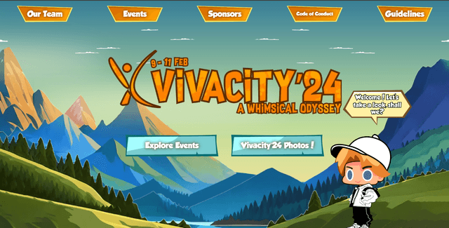 Vivacity Cultural Fest Website